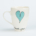 Mug A Heart & Words Turquoise