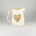 Olivia Jug Large Heart & Words Red - Floral Heart Design Red