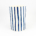 Cylinder Squashed Vase Evil Eye Blue Stripes