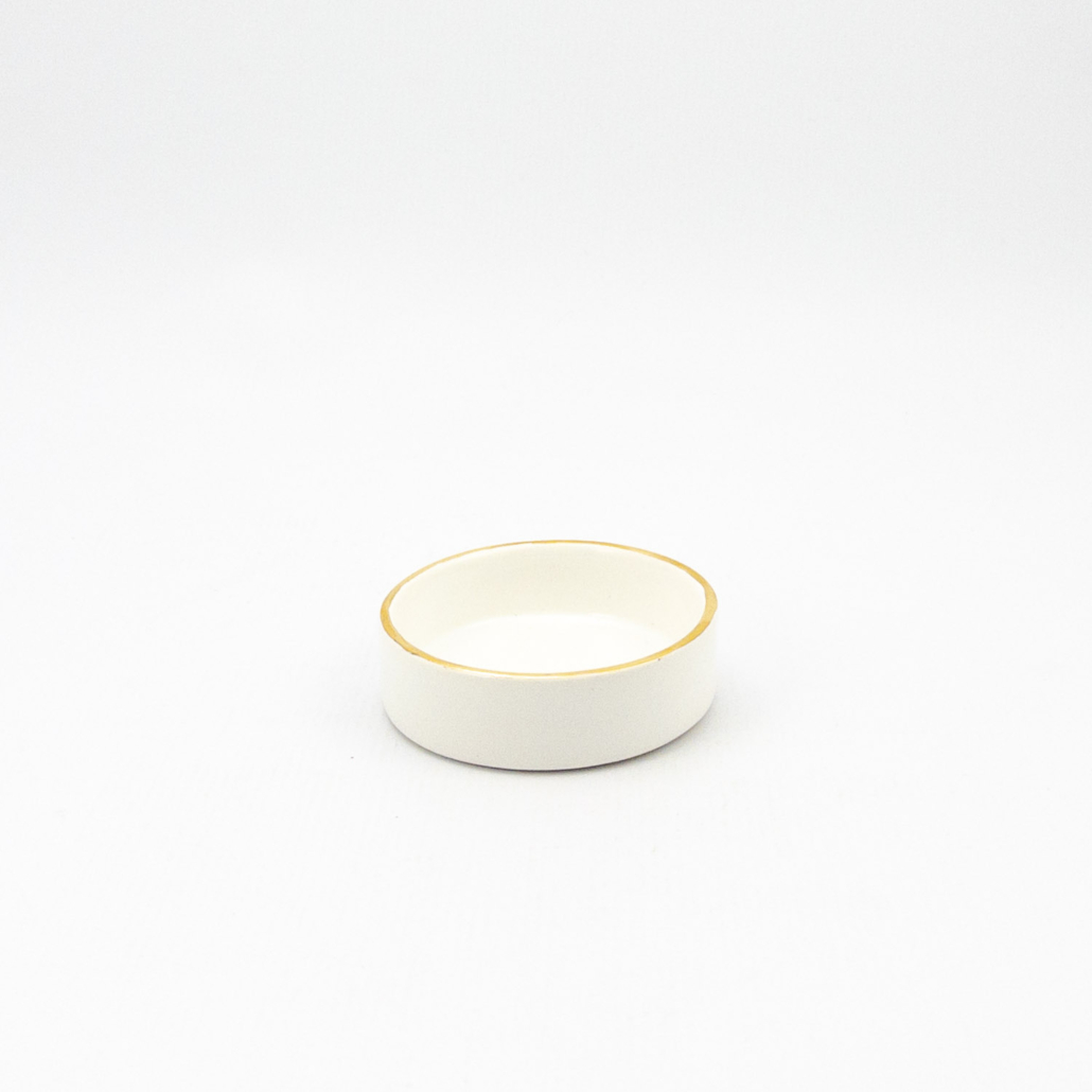 Gold Rim Ramekin Ramekin C Gold Rim – Urchin Art