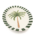 Oval Platter Large with Palm - Dark Green